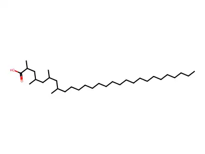 Mycocerosic acid structure
