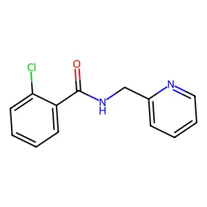 2-chloro-N-(pyridin-2-ylmethyl)benzamide structure
