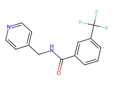 N-(pyridin-4-ylmethyl)-3-(trifluoromethyl)benzamide structure