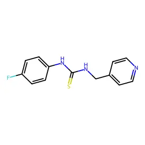 1-(4-Fluorophenyl)-3-(pyridin-4-ylmethyl)thiourea structure