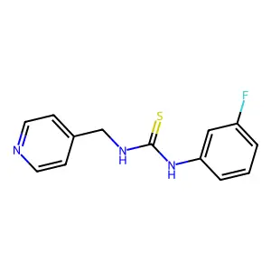 1-(3-Fluorophenyl)-3-(pyridin-4-ylmethyl)thiourea structure