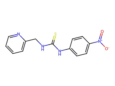 1-(4-Nitrophenyl)-3-(pyridin-2-ylmethyl)thiourea structure