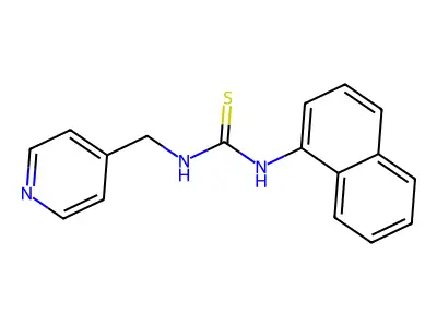 Thiourea, N-1-naphthalenyl-N'-(4-pyridinylmethyl)- structure