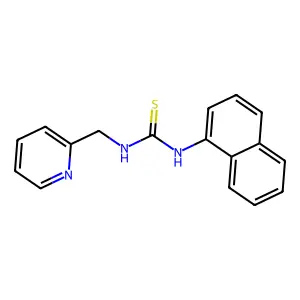 1-Naphthalen-1-yl-3-(pyridin-2-ylmethyl)thiourea structure
