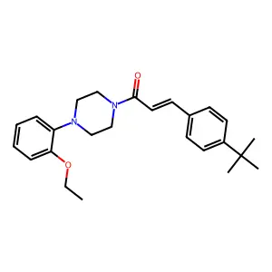 1-[3-(4-Tert-butylphenyl)acryloyl]-4-(2-ethoxyphenyl)piperazine structure