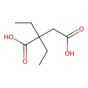 2,2-二乙基丁二酸 structure