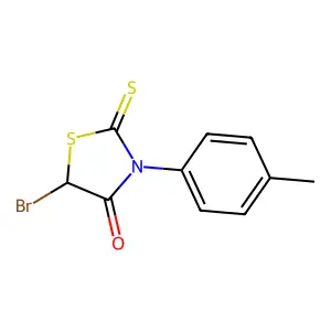 5-Bromo-3-(4-methylphenyl)-2-sulfanylidene-1,3-thiazolidin-4-one structure