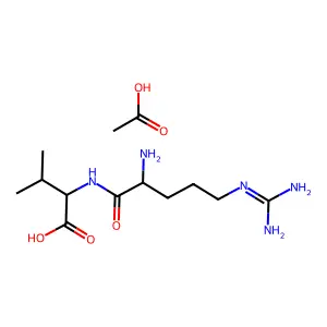 Arg-val acetate salt structure
