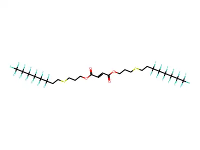 Bis[3-(1H,1H,2H,2H-perfluorooctylthio)propyl]fumarate structure