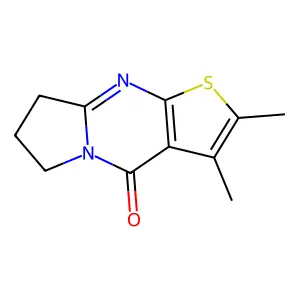 2,3-Dimethyl-7,8-dihydropyrrolo[1,2-a]thieno[2,3-d]pyrimidin-4(6H)-one structure