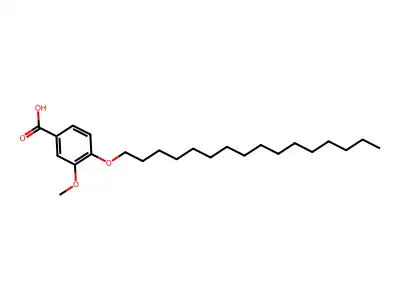 4-Hexadecyloxy-meta-anisic acid structure