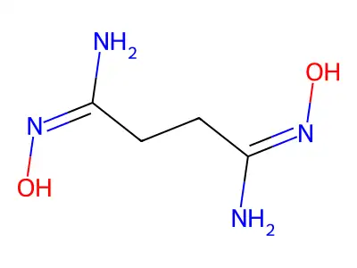 1-N',4-N'-dihydroxybutanediimidamide structure