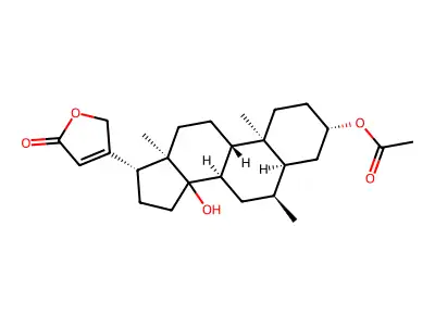 6-alpha-Methyldigitoxigenin 3-acetate structure