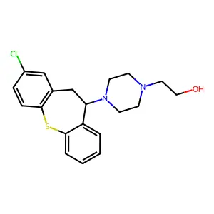 4-(2-Chloro-10,11-dihydrodibenzo(b,f)thiepin-10-yl)-1-piperazineethanol structure