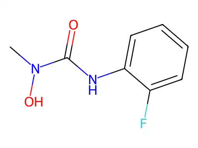 N'-(2-fluorophenyl)-N-hydroxy-N-methylurea structure