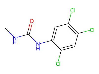 1-Methyl-3-(2,4,5-trichlorophenyl)urea structure