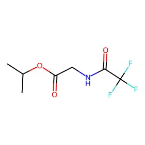 Isopropyl [(trifluoroacetyl)amino]acetate structure