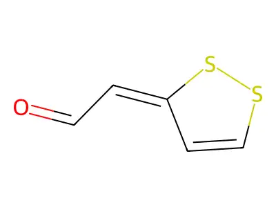 Acetaldehyde, 3H-1,2-dithiol-3-ylidene- structure