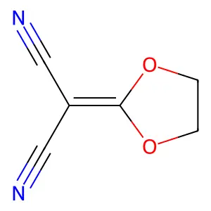 2-(1,3-Dioxolan-2-ylidene)propanedinitrile structure