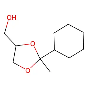 2-Cyclohexyl-2-methyl-1,3-dioxolane-4-methanol structure