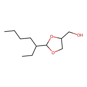 2-(1-Ethylpentyl)-1,3-dioxolane-4-methanol structure