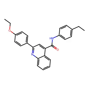 2-(4-ethoxyphenyl)-N-(4-ethylphenyl)quinoline-4-carboxamide structure