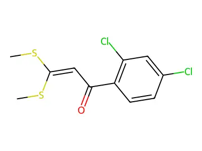 1-(2,4-Dichlorophenyl)-3,3-bis(methylsulfanyl)-2-propen-1-one structure