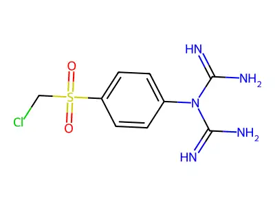 Imidodicarbonimidic diamide, N-(4-((chloromethyl)sulfonyl)phenyl)- structure