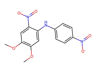 Benzenamine, 4,5-dimethoxy-2-nitro-N-(4-nitrophenyl)- structure