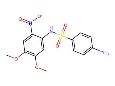 Benzenesulfonamide, 4-amino-N-(4,5-dimethoxy-2-nitrophenyl)- structure