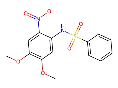 Benzenesulfonamide, N-(4,5-dimethoxy-2-nitrophenyl)- structure