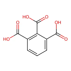 1,2,3-苯三羧酸 structure