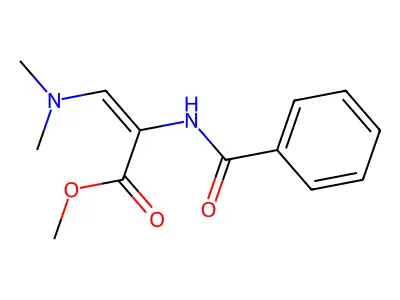 Methyl 2-benzamido-3-(dimethylamino)acrylate structure