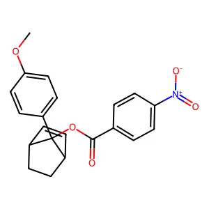 anti-7-p-Nitrobenzoyloxy-7-(p-anisyl)norbornene structure
