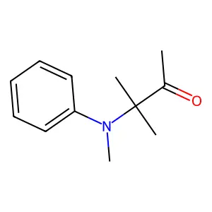 3-methyl-3-(N-methylanilino)butan-2-one structure
