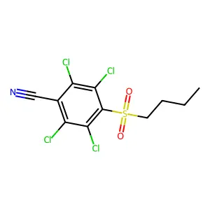 4-丁磺酰基-2,3,5,6-四氯苯甲腈 structure