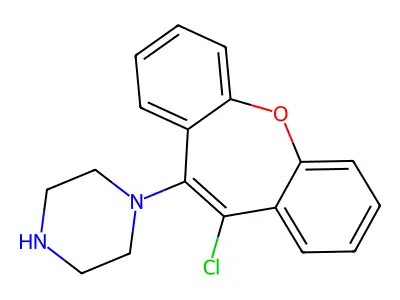 Piperazine, 1-(chlorodibenz(b,f)oxepin-10-yl)- structure