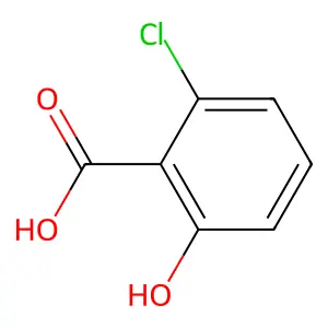 2-氯-6-羟基苯甲酸 structure
