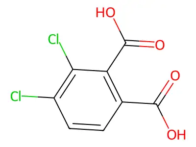 3,4-dichlorophthalic Acid structure
