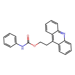 2-吖啶-9-基乙基 N-苯基氨基甲酸酯 structure