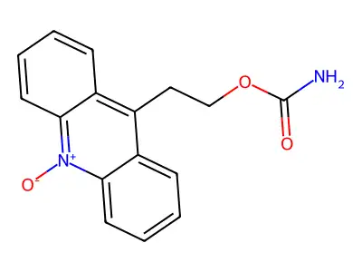 2-(10-Oxidoacridin-10-ium-9-yl)ethyl carbamate structure
