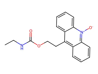 2-(10-oxidoacridin-10-ium-9-yl)ethyl N-ethylcarbamate structure