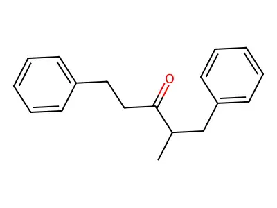 1,5-Diphenyl-2-methyl-3-pentanone structure