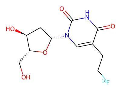 5-(2-Fluoroethyl)-2'-deoxyuridine structure