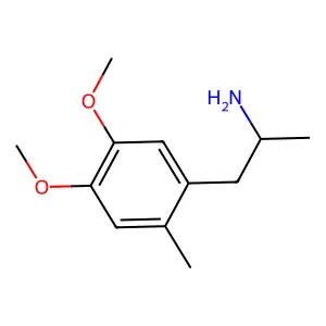 Benzeneethanamine, 4,5-dimethoxy-alpha,2-dimethyl- structure