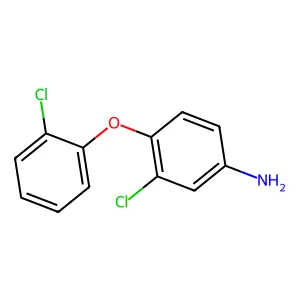 3-Chloro-4-(2-chlorophenoxy)aniline structure
