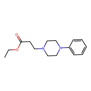 Ethyl 3-(4-phenylpiperazin-1-yl)propanoate structure