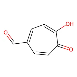 5-(Hydroxymethylidene)cyclohepta-3,6-diene-1,2-dione structure