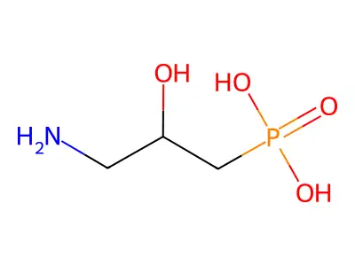 Phosphonic acid, (3-amino-2-hydroxypropyl)- structure