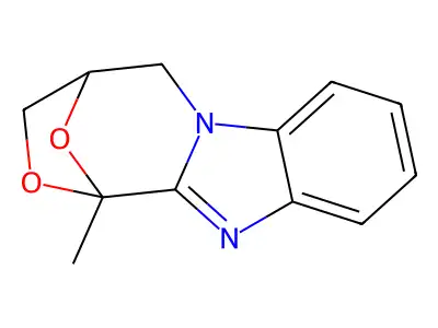 1H,3H-(1,4)Oxazepino(4,3-a)benzimidazole, 4,5-dihydro-1,4-epoxy-1-methyl- structure